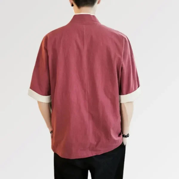 chaqueta estilo kimono para hombre Hideki Red