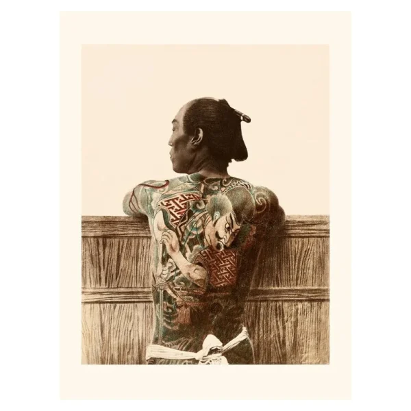 póster de tatuaje japonés
