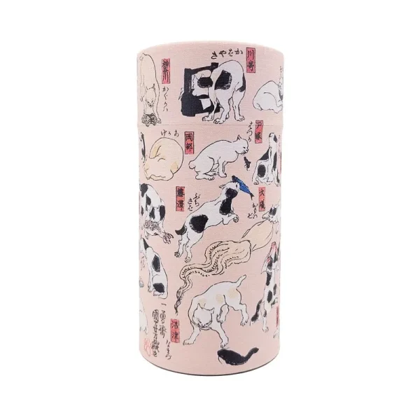 caja de té gato japonés