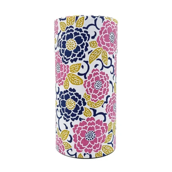 caja de té en papel washi morado