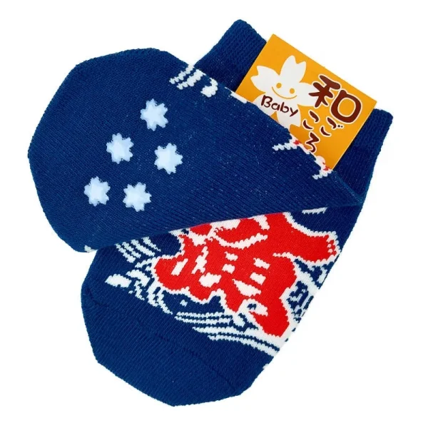 calcetines de bebé diseño carpa koi