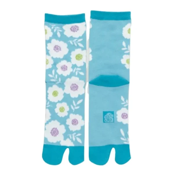 calcetines florales japoneses