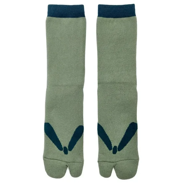 calcetines verdes estilo japonés tipo chancla
