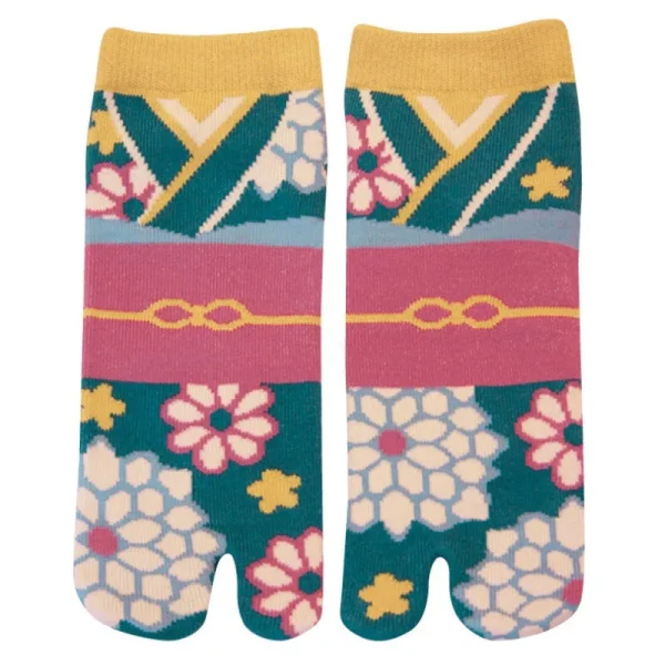 calcetines kimono con diseño tabi