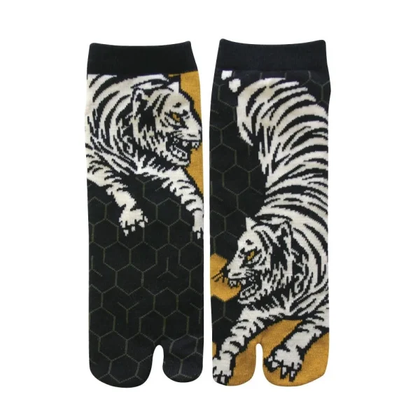 calcetines de tigre diseño tabi