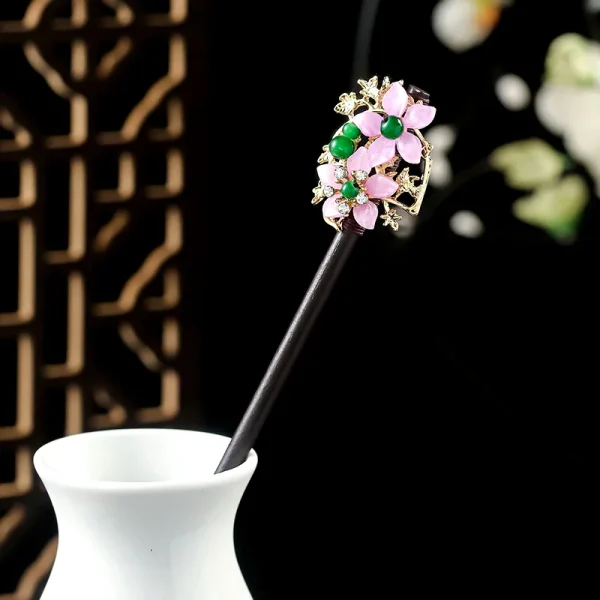 peine kanzashi rosa