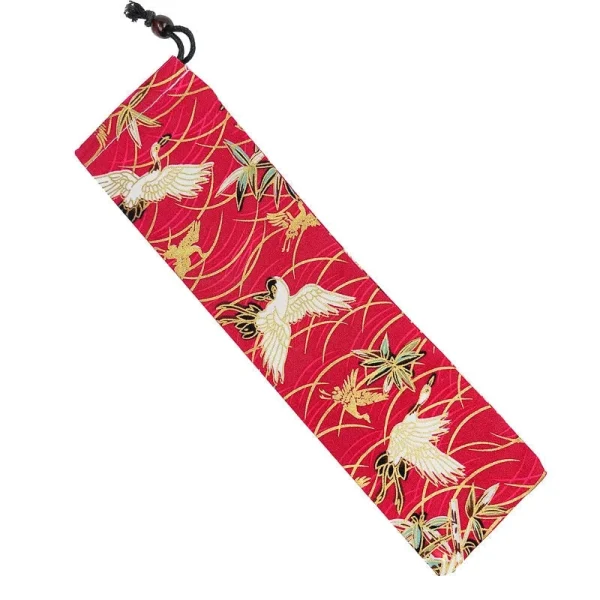 estuche de palillos japoneses grulla