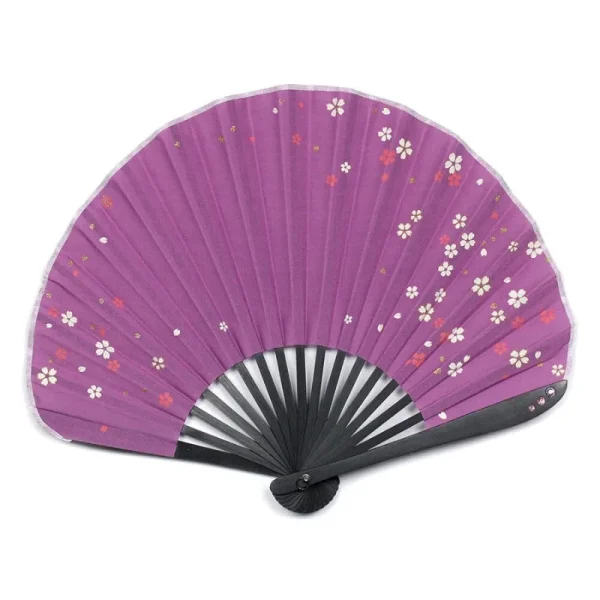 abanico sakura morado