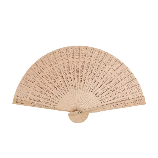 abanico de madera japonés artesanal