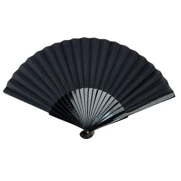 abanico negro liso