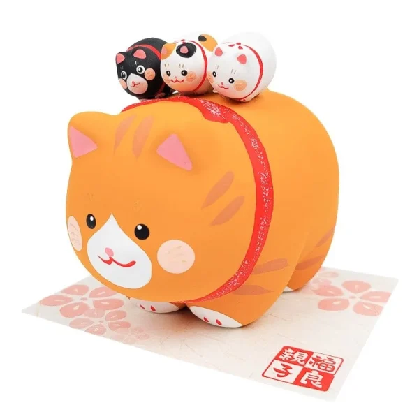 figura de familia de gatos