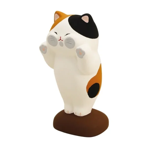 gato kawaii de cerámica