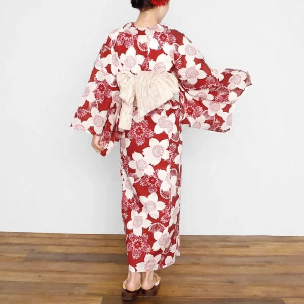 kimono japonés para mujer flor de cerezo