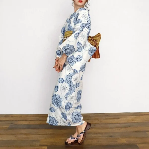 kimono japonés mujer fuyu