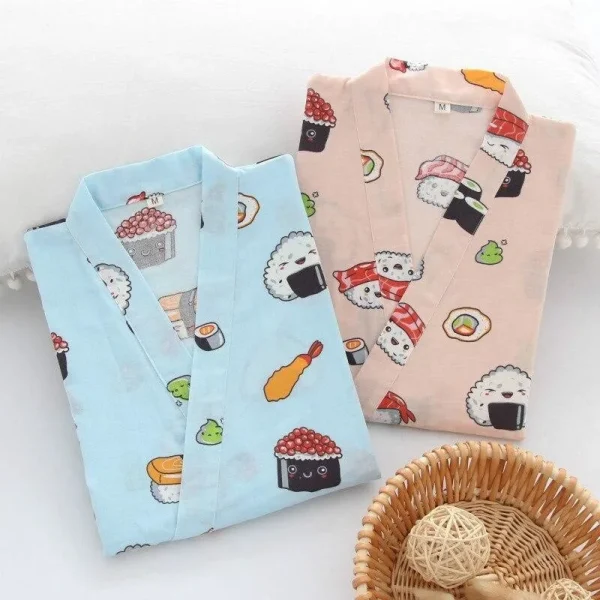 pijama de mujer tipo kimono japonés
