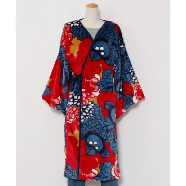 Kiku kimono de forro polar para mujer
