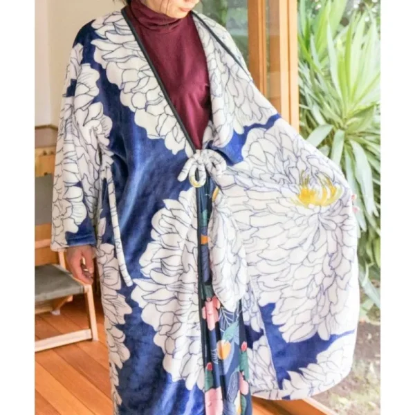 kimono de vellón Peony para mujer