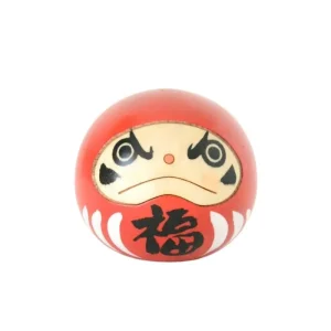 muñeca Kokeshi Daruma con diseño tradicional japonés