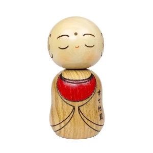 Muñeca Kokeshi Jizo decorativa