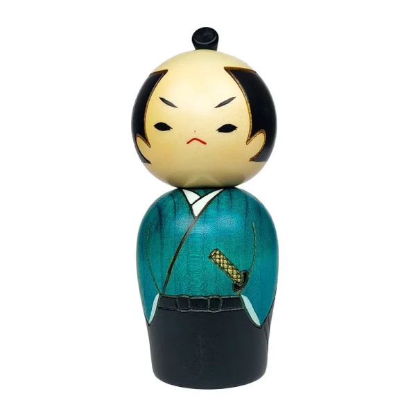 muñeca Kokeshi Samurái