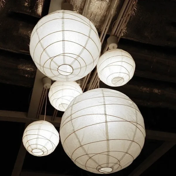 lámpara de papel estilo japonés
