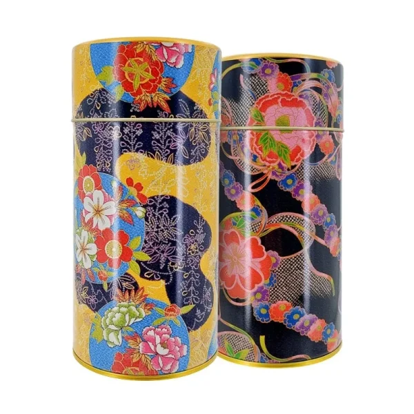 cajas de té japonesas de metal