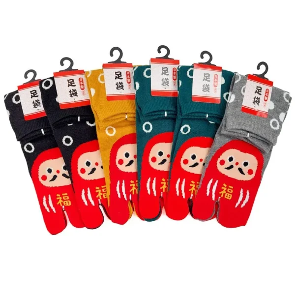 calcetines Daruma Tabi en paquete de seis