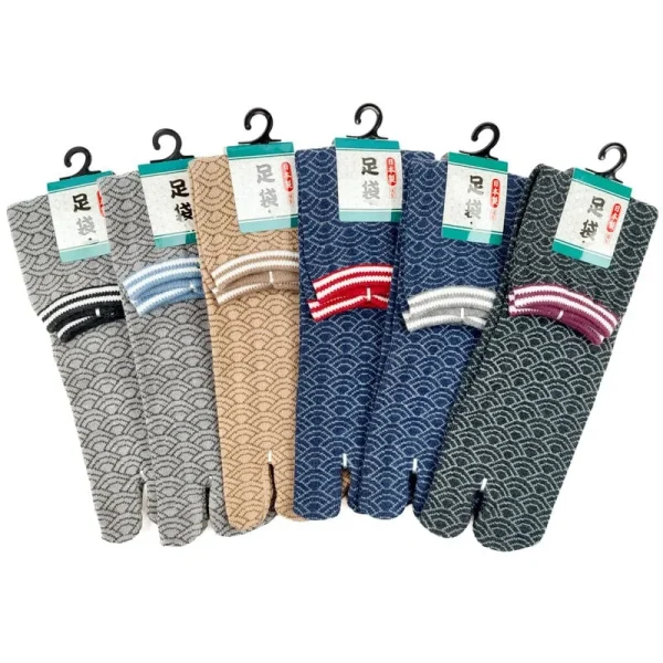 calcetines seigaiha tabi de japones