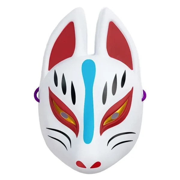 máscara kitsune blanca japonesa