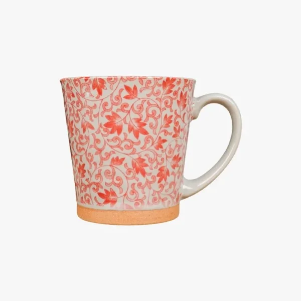 taza de cerámica roja japonesa