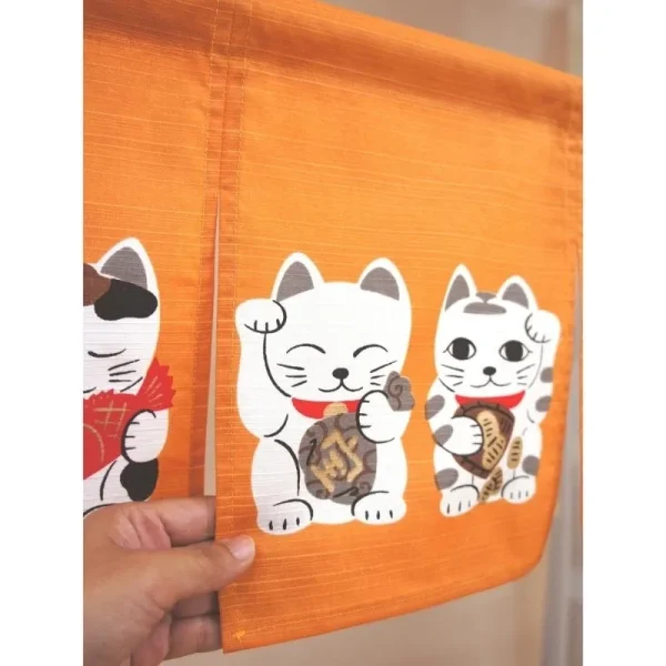 noren corto naranja neko