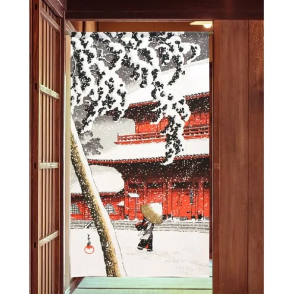 Noren japonés de nieve