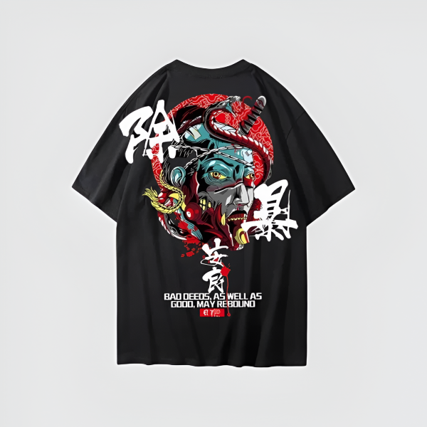 camiseta estampada japonesa