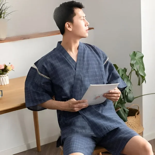 ropa tradicional japonesa Jinbei para hombre