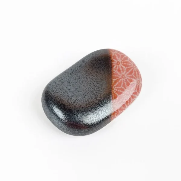 soporte para palillos de cerámica roja