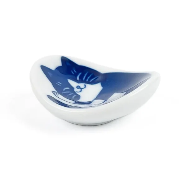 porta palillos con forma de gato japonés