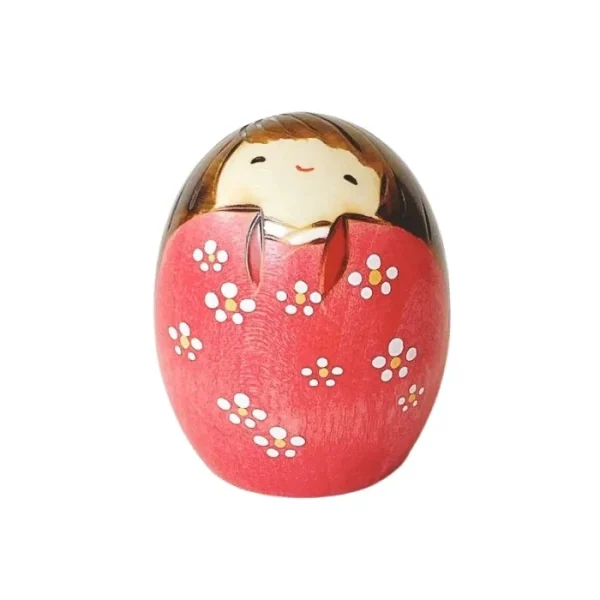 Muñeca de madera Kokeshi Shiawase