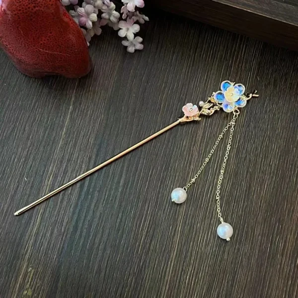 kanzashi azul