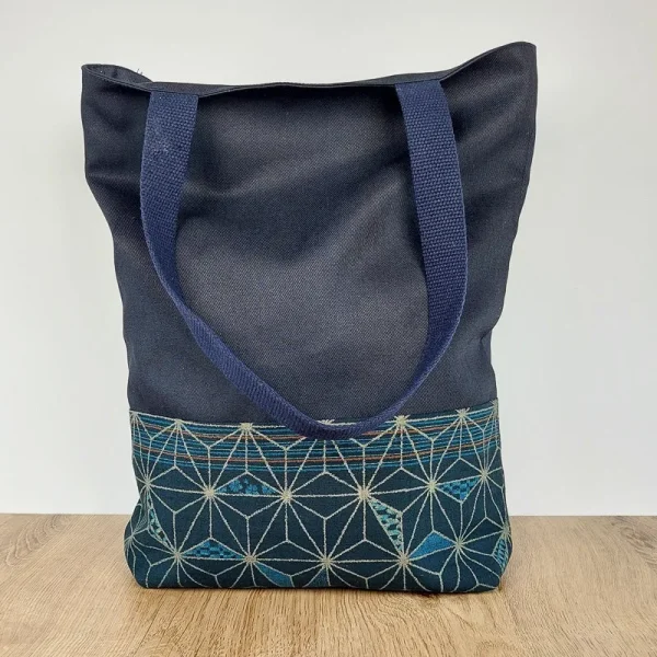 bolsa de tela japonesa Asanoha