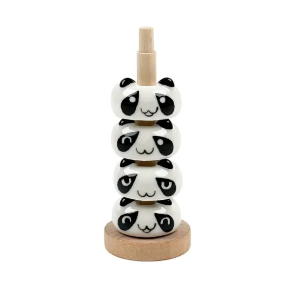 juego de soporte para palillos japoneses con forma de panda