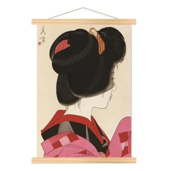 pintura de geisha japonesa