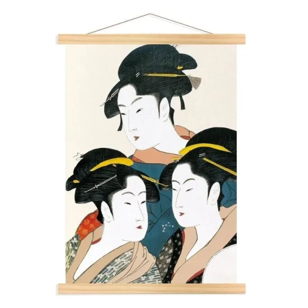 Pintura japonesa Tres Bellezas