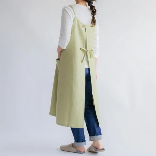 delantal largo estilo japonés