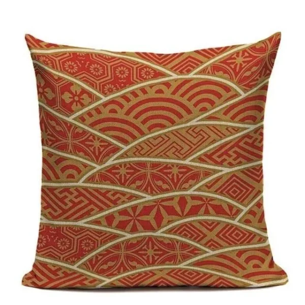 funda de almohada japonesa orenji