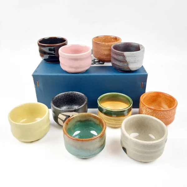 vasos de cerámica japonesa para sake