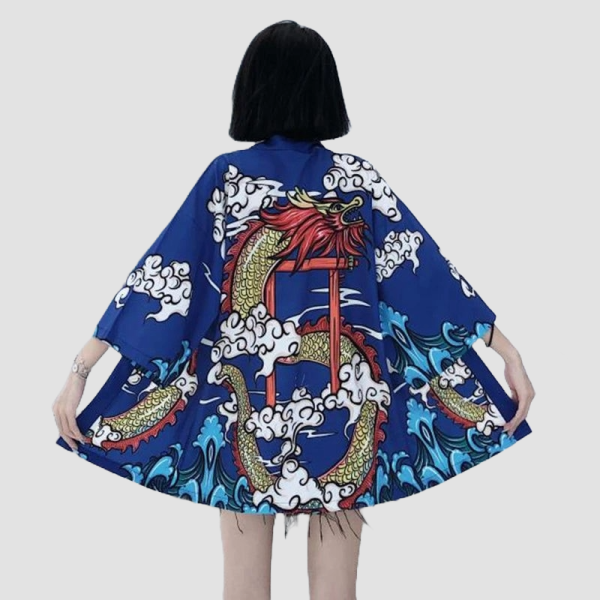 chaqueta moderna estilo kimono mujer