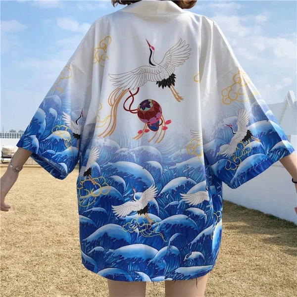 chaqueta kimono femenina ligera