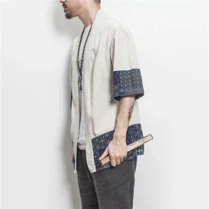 chaqueta kimono japonesa para hombre