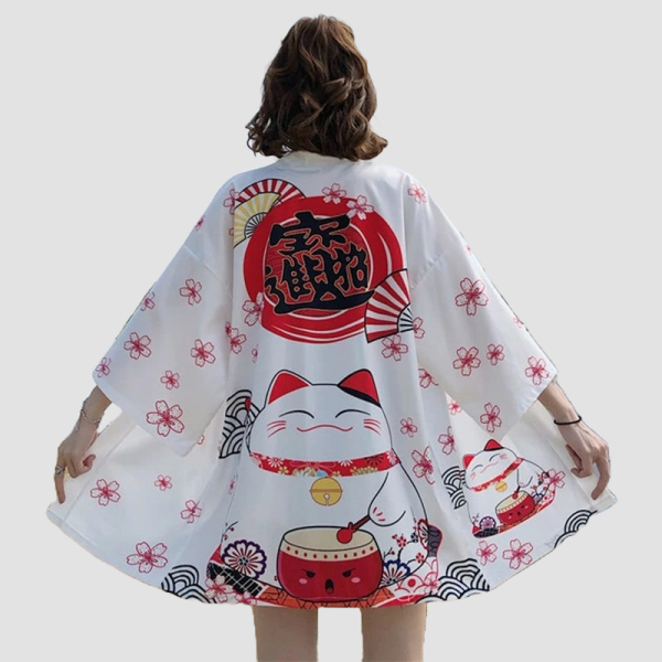 chaqueta tipo kimono ligera para mujer
