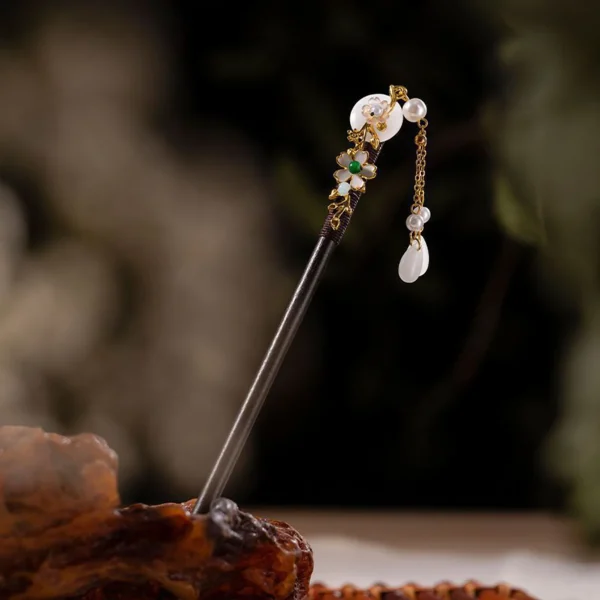 Flor de peonía kanzashi